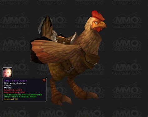 The Magic Rooster Mount: A Symbol of Luck and Fortune